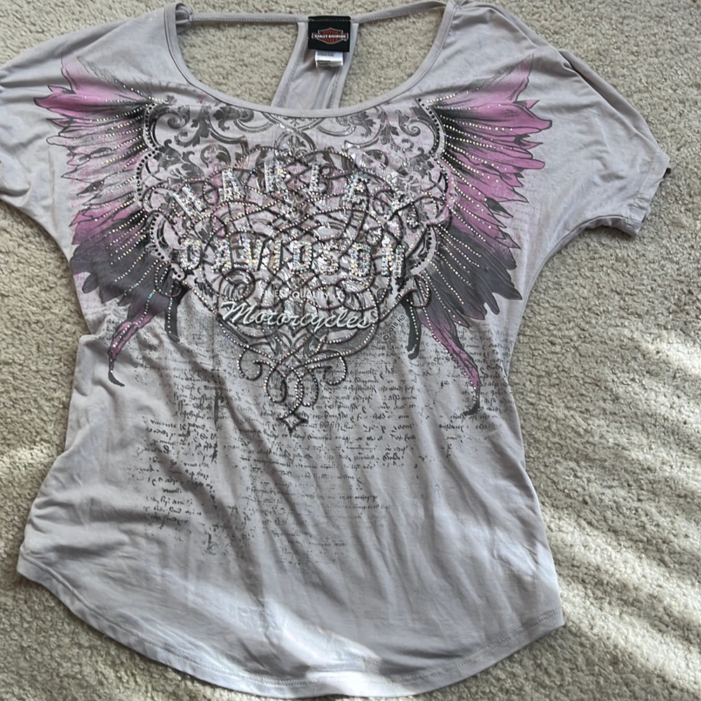 Harley Davidson gray size small t shirt